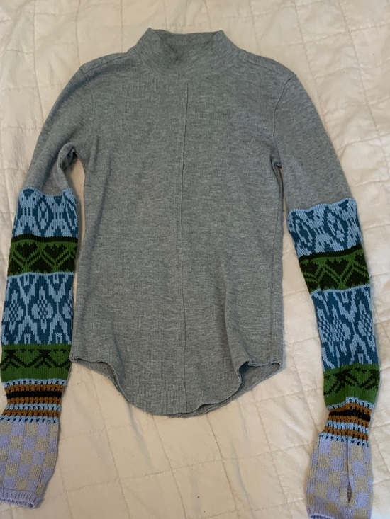 Free People Sweaters - We the Free Gorgeous Thermal Cuff - Heather Gray Combo